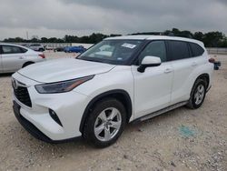 Salvage cars for sale at New Braunfels, TX auction: 2022 Toyota Highlander L