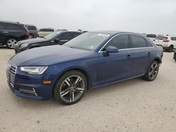 Salvage cars for sale at San Antonio, TX auction: 2018 Audi A4 Premium Plus