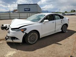 Salvage cars for sale at Colorado Springs, CO auction: 2017 Ford Fusion Titanium