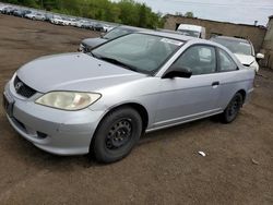 Salvage cars for sale at New Britain, CT auction: 2004 Honda Civic DX VP