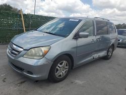 Salvage cars for sale from Copart Orlando, FL: 2007 Honda Odyssey EXL