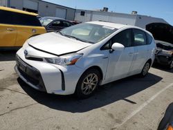 Salvage cars for sale at Vallejo, CA auction: 2017 Toyota Prius V