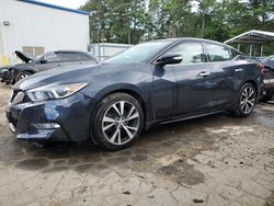 Salvage cars for sale at Austell, GA auction: 2016 Nissan Maxima 3.5S