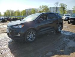 Salvage cars for sale at Central Square, NY auction: 2021 Ford Edge Titanium