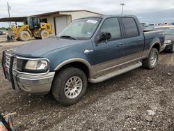 Salvage trucks for sale at Temple, TX auction: 2001 Ford F150 Supercrew