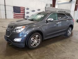 Salvage cars for sale at Avon, MN auction: 2017 Chevrolet Equinox Premier