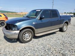 Vehiculos salvage en venta de Copart Tifton, GA: 2001 Ford F150 Supercrew