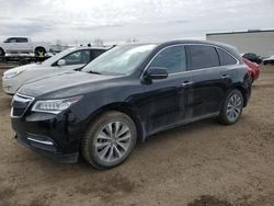 Salvage cars for sale at Rocky View County, AB auction: 2016 Acura MDX Technology