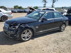 Salvage cars for sale at San Martin, CA auction: 2012 Mercedes-Benz C 250