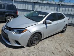 Salvage cars for sale from Copart West Mifflin, PA: 2014 Toyota Corolla L