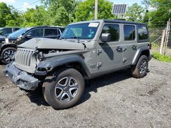 Jeep Wrangler salvage cars for sale: 2020 Jeep Wrangler Unlimited Sport