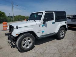 Salvage cars for sale at Indianapolis, IN auction: 2014 Jeep Wrangler Sahara