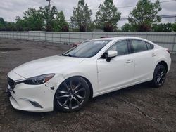 Salvage cars for sale at New Britain, CT auction: 2017 Mazda 6 Grand Touring