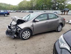 Salvage cars for sale from Copart North Billerica, MA: 2015 Toyota Corolla L
