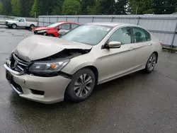 Salvage cars for sale from Copart Arlington, WA: 2014 Honda Accord LX