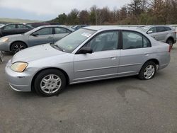 Salvage cars for sale from Copart Brookhaven, NY: 2002 Honda Civic LX