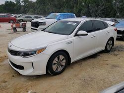 Salvage cars for sale at Ocala, FL auction: 2017 KIA Optima Hybrid