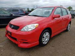 Salvage cars for sale at Elgin, IL auction: 2004 Toyota Corolla Matrix XR