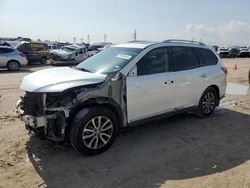 Salvage cars for sale at Houston, TX auction: 2015 Nissan Pathfinder S