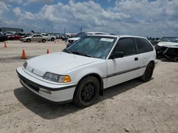 Honda Civic si salvage cars for sale: 1990 Honda Civic SI