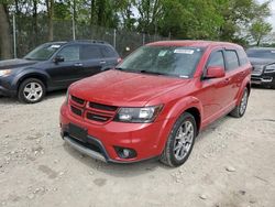 Salvage cars for sale at Cicero, IN auction: 2017 Dodge Journey GT