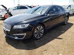 Salvage cars for sale at Elgin, IL auction: 2017 Lincoln MKZ Hybrid Select