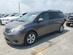Salvage cars for sale at Grand Prairie, TX auction: 2017 Toyota Sienna LE