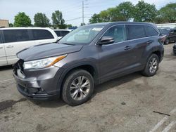 Salvage cars for sale from Copart Moraine, OH: 2016 Toyota Highlander LE