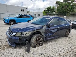 Salvage cars for sale at Opa Locka, FL auction: 2015 Honda Accord LX