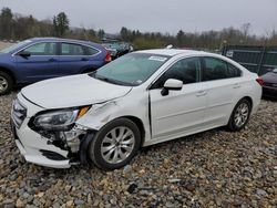Salvage cars for sale at Candia, NH auction: 2016 Subaru Legacy 2.5I Premium