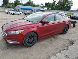 Salvage cars for sale at Wichita, KS auction: 2018 Ford Fusion SE