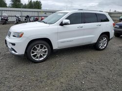 Salvage cars for sale from Copart Arlington, WA: 2014 Jeep Grand Cherokee Summit