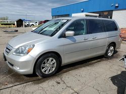 Salvage cars for sale from Copart Woodhaven, MI: 2006 Honda Odyssey Touring