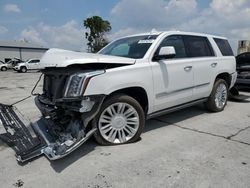 Salvage cars for sale from Copart Tulsa, OK: 2017 Cadillac Escalade Platinum