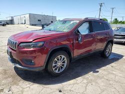 Vehiculos salvage en venta de Copart Chicago Heights, IL: 2019 Jeep Cherokee Latitude Plus