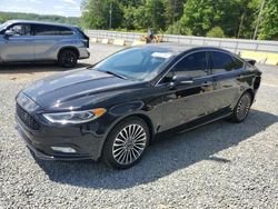 Salvage cars for sale at Concord, NC auction: 2017 Ford Fusion SE