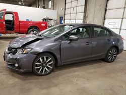Salvage cars for sale from Copart Blaine, MN: 2014 Honda Civic EXL