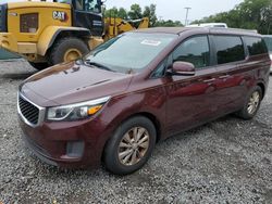 Salvage cars for sale at Riverview, FL auction: 2015 KIA Sedona LX