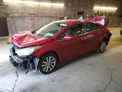 Salvage cars for sale from Copart Angola, NY: 2014 KIA Forte EX