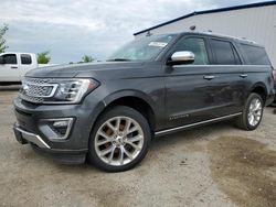 Salvage cars for sale at Mcfarland, WI auction: 2019 Ford Expedition Max Platinum
