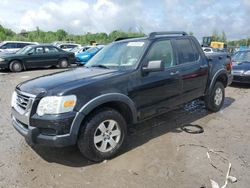 Ford salvage cars for sale: 2007 Ford Explorer Sport Trac XLT