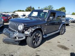 Salvage cars for sale from Copart Vallejo, CA: 2018 Jeep Wrangler Unlimited Sahara