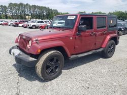 Salvage cars for sale at Lumberton, NC auction: 2012 Jeep Wrangler Unlimited Sahara