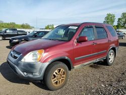 Salvage cars for sale at Columbia Station, OH auction: 2002 Honda CR-V EX