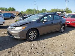 Salvage cars for sale from Copart Columbus, OH: 2012 Honda Civic EXL