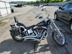 Salvage motorcycles for sale at West Mifflin, PA auction: 1991 Harley-Davidson Fxst Custom