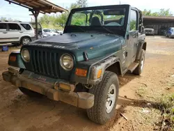 Salvage cars for sale from Copart Kapolei, HI: 2001 Jeep Wrangler / TJ Sport