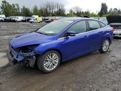 Salvage cars for sale at Portland, OR auction: 2015 Ford Focus Titanium