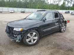 Salvage cars for sale at Harleyville, SC auction: 2015 Jeep Grand Cherokee Overland