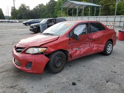 Salvage cars for sale at Savannah, GA auction: 2011 Toyota Corolla Base